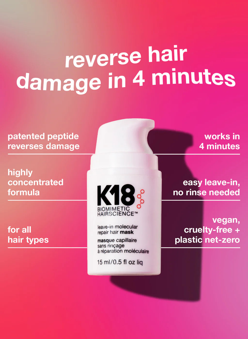 K18 Detox shampoo + Repair hair mask
