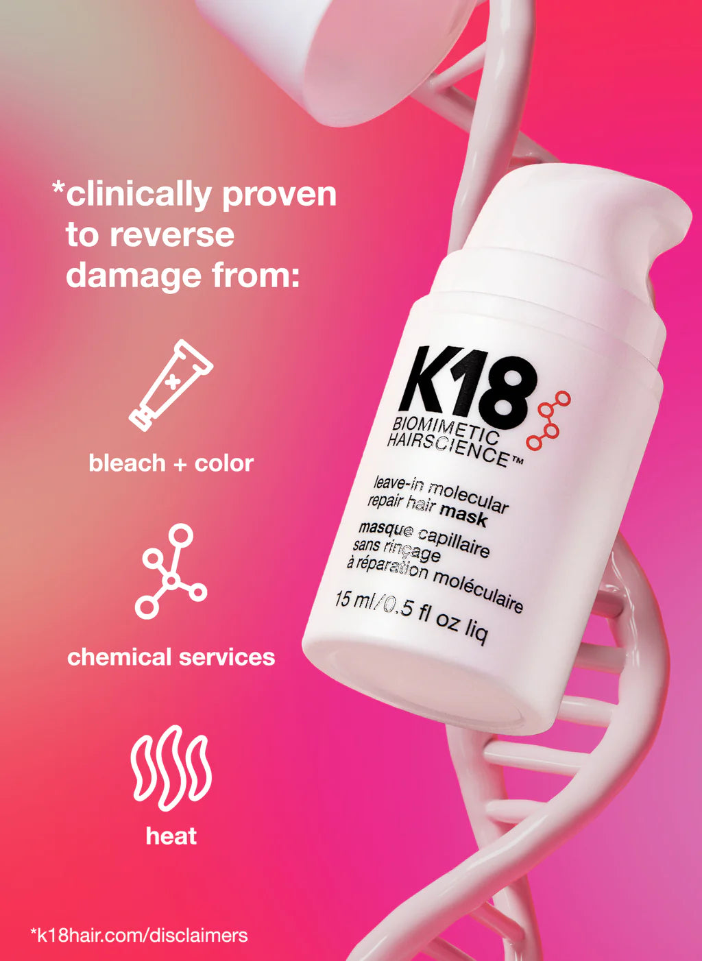 K18 Detox shampoo + Repair hair mask