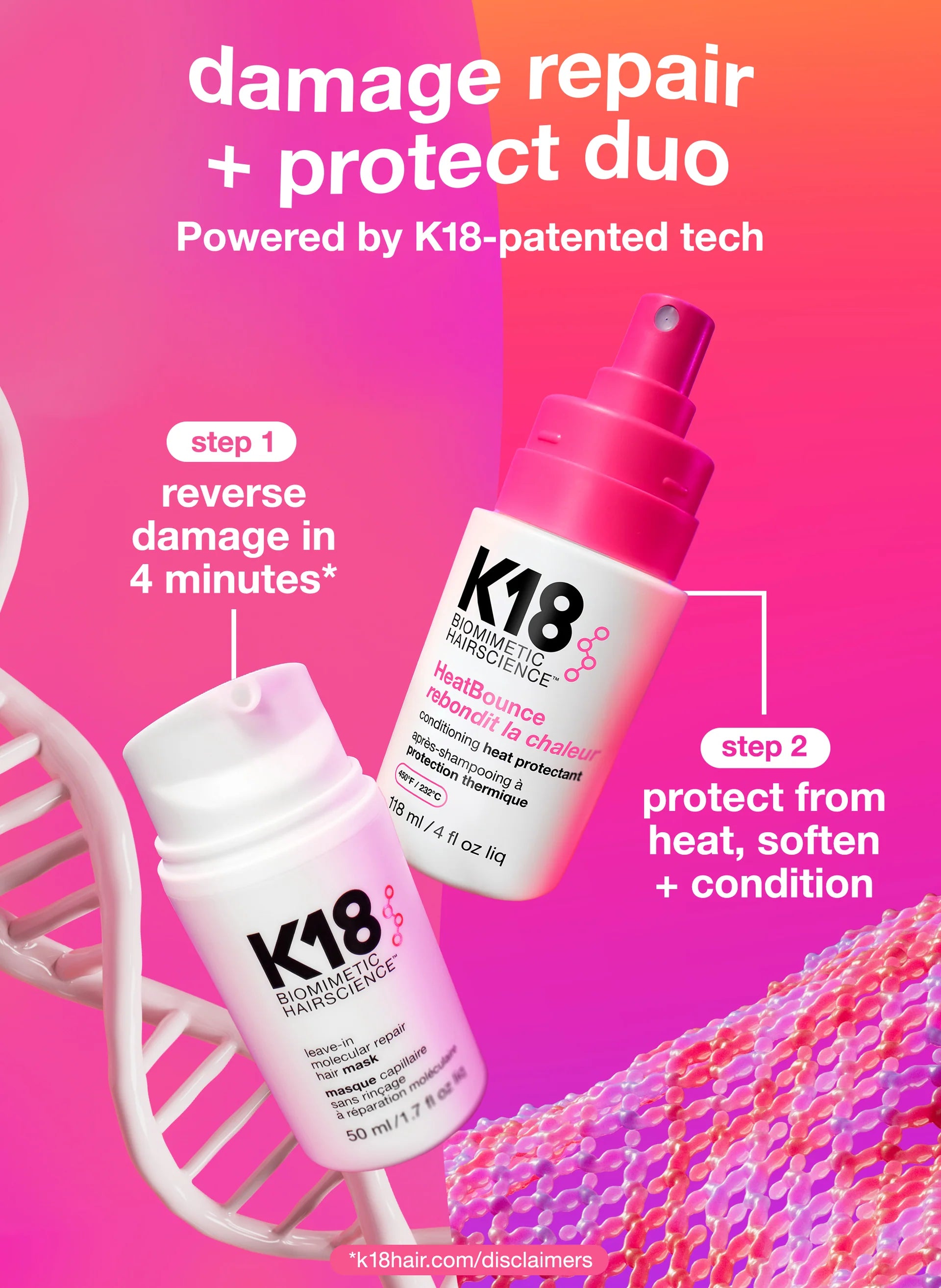 K18 HeatBounce conditioning heat protectant