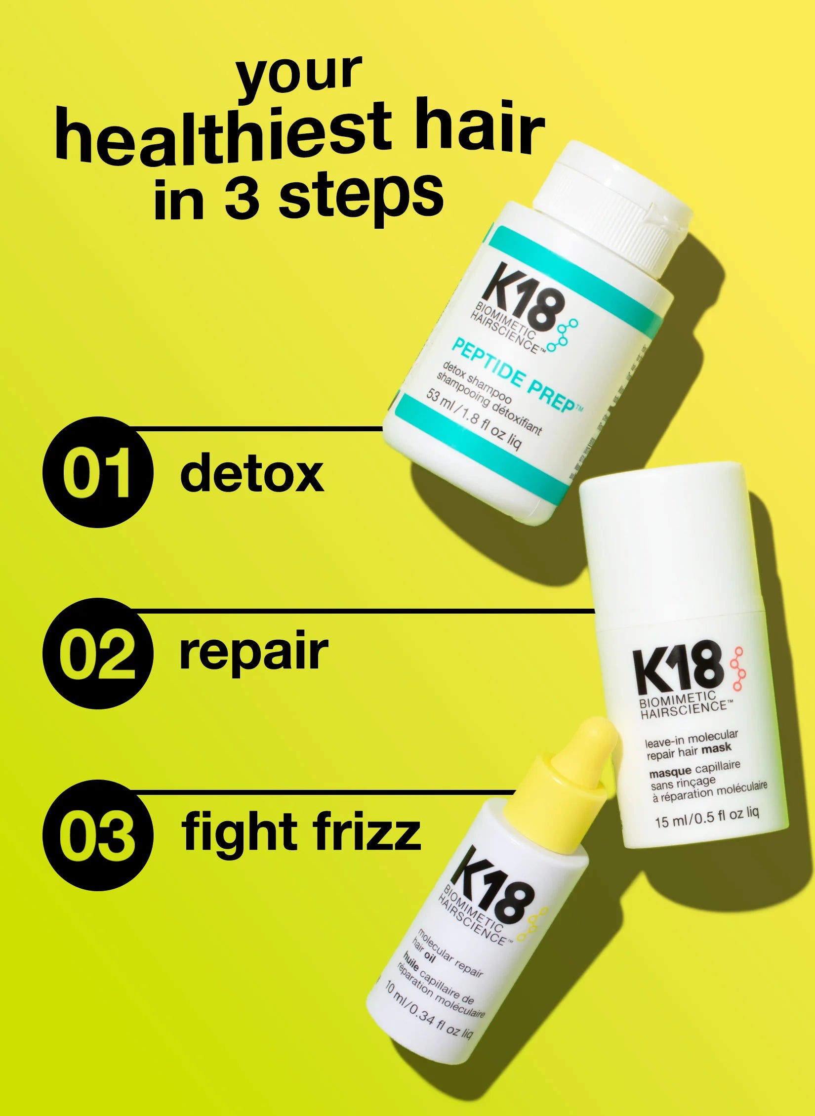 K18 Hair repair starter set
