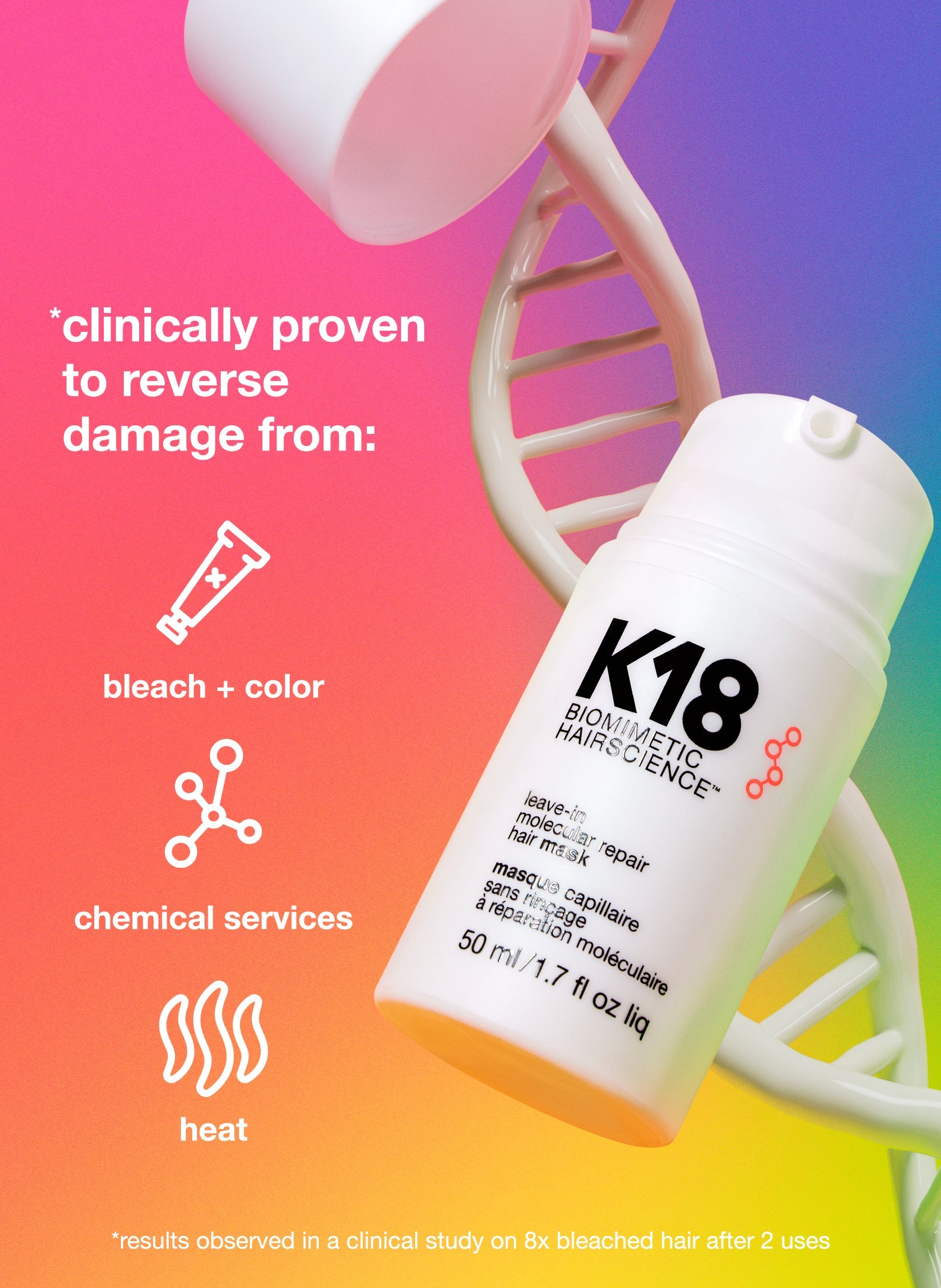 K18 Leave-in molecular repair hair mask