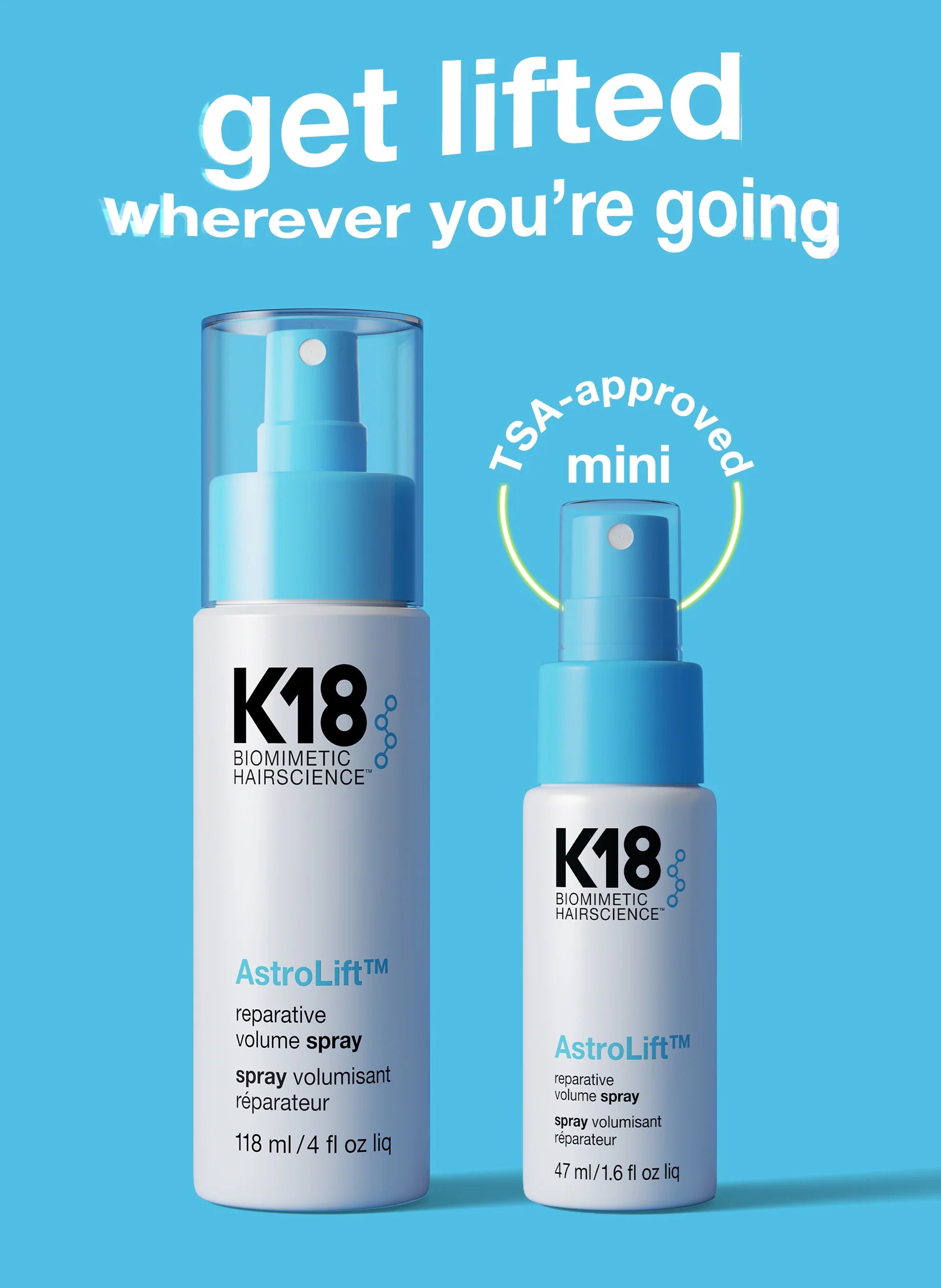 K18 AstroLift™ reparative volume spray