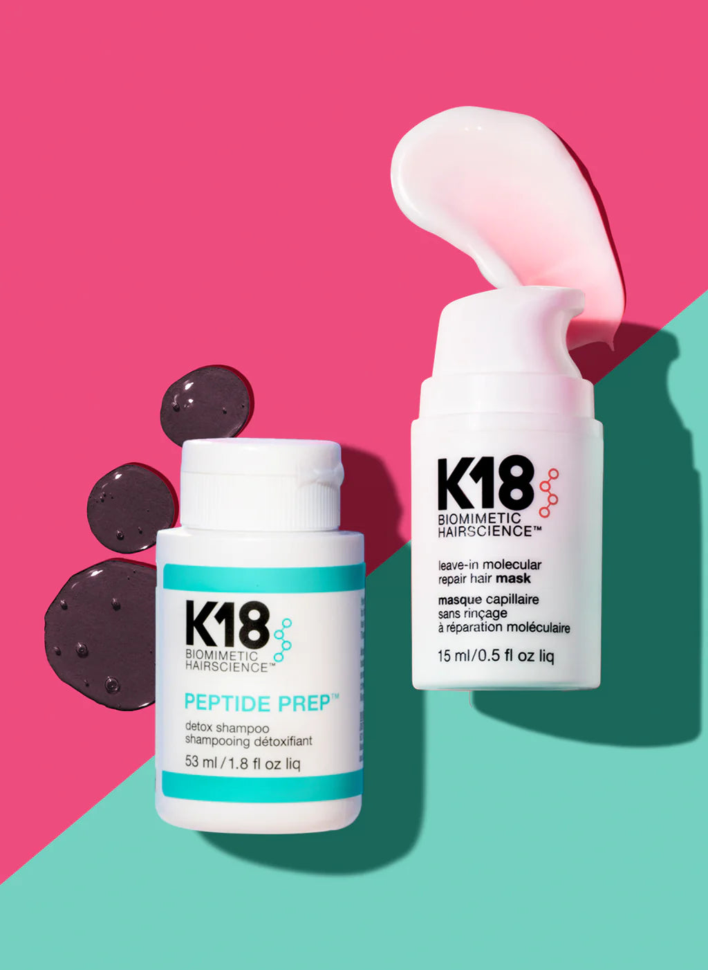 K18 Detox shampoo + Repair hair mask