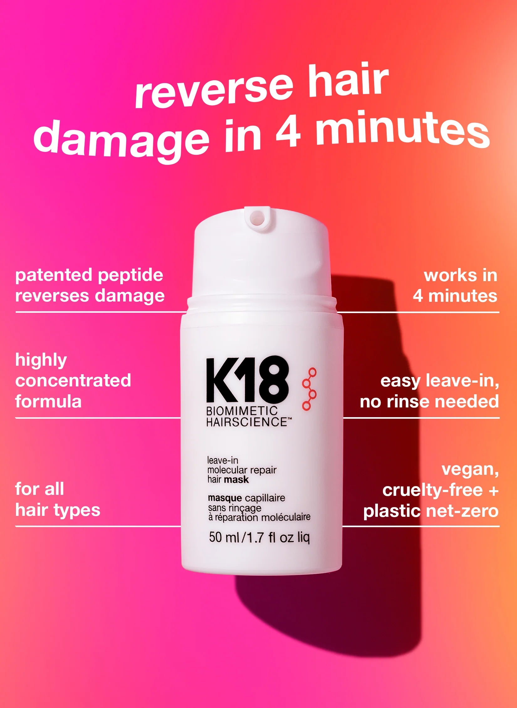 K18 Repair hair Mask + Hair Oil