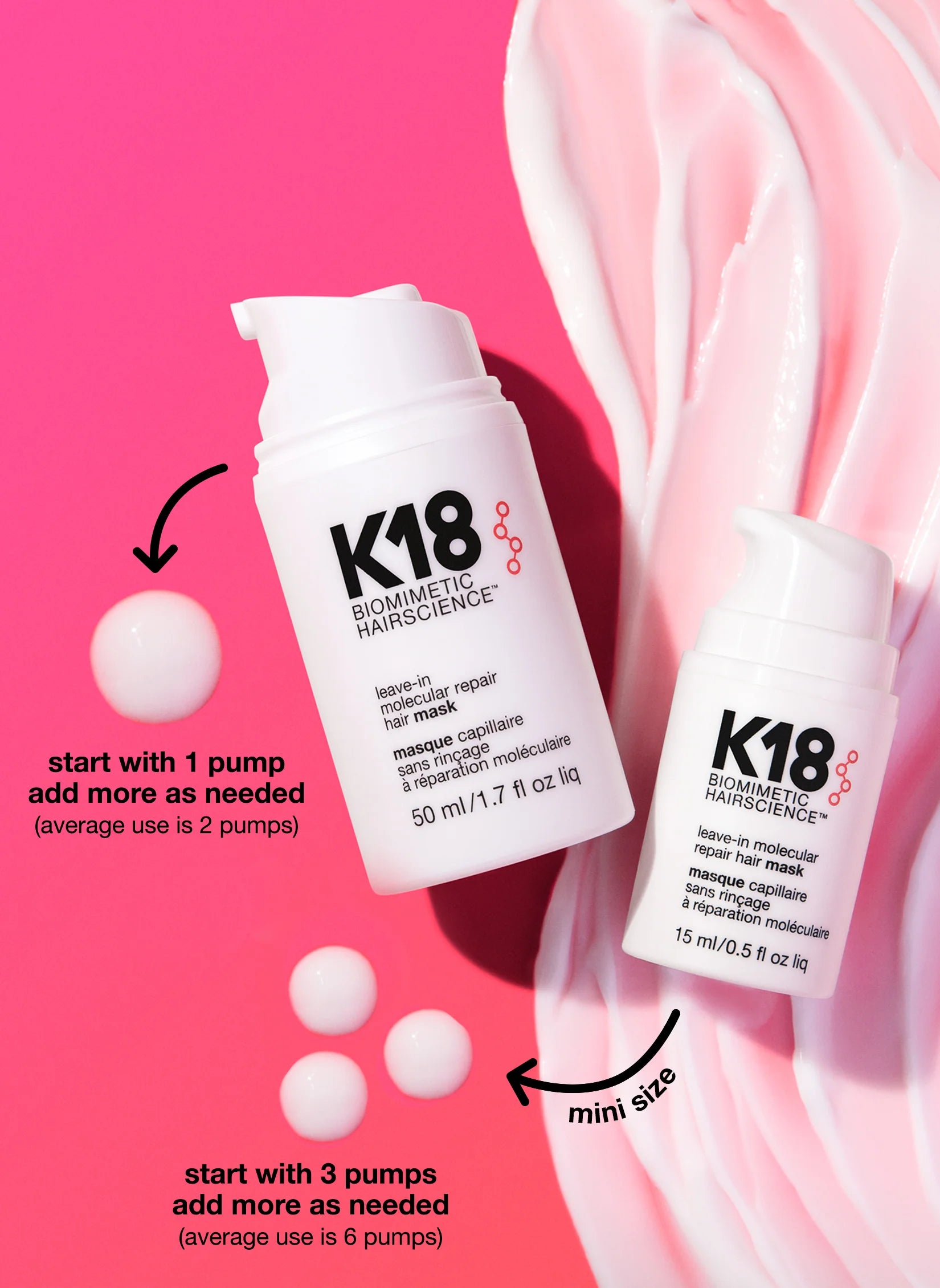 K18 Leave-in molecular repair hair mask