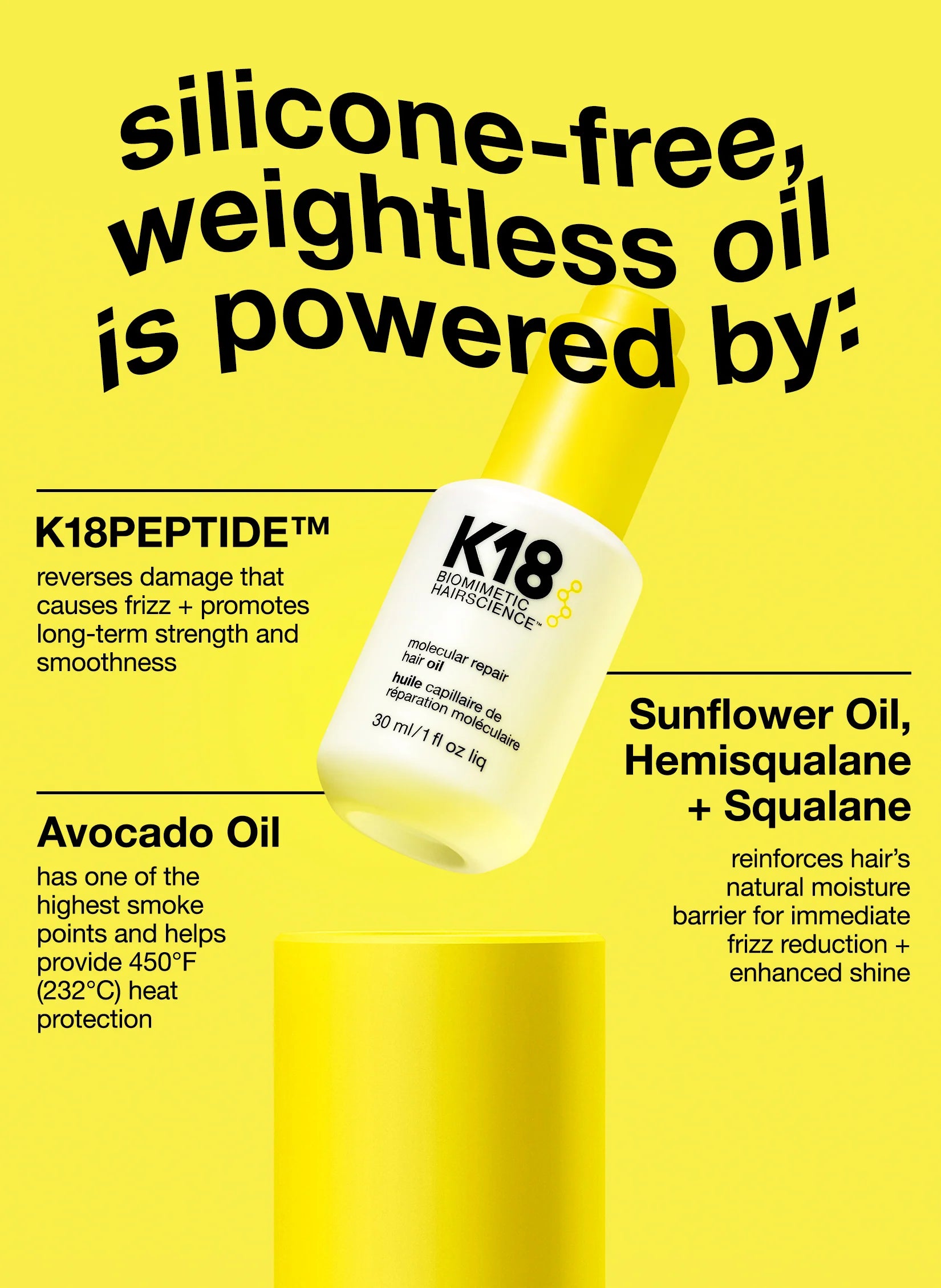 K18 Molecular repair hair oil