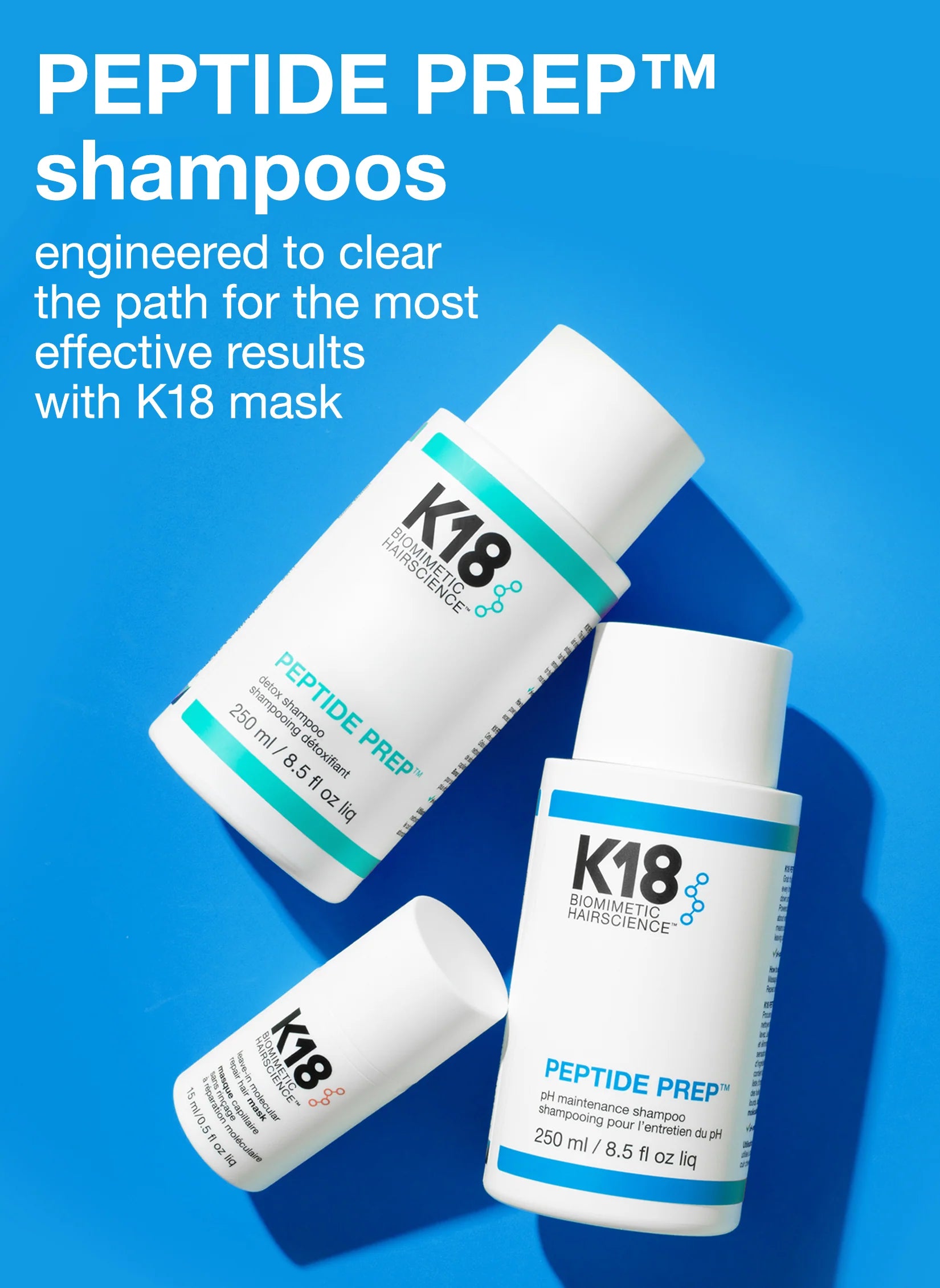 K18 PEPTIDE PREP™ pH maintenance shampoo