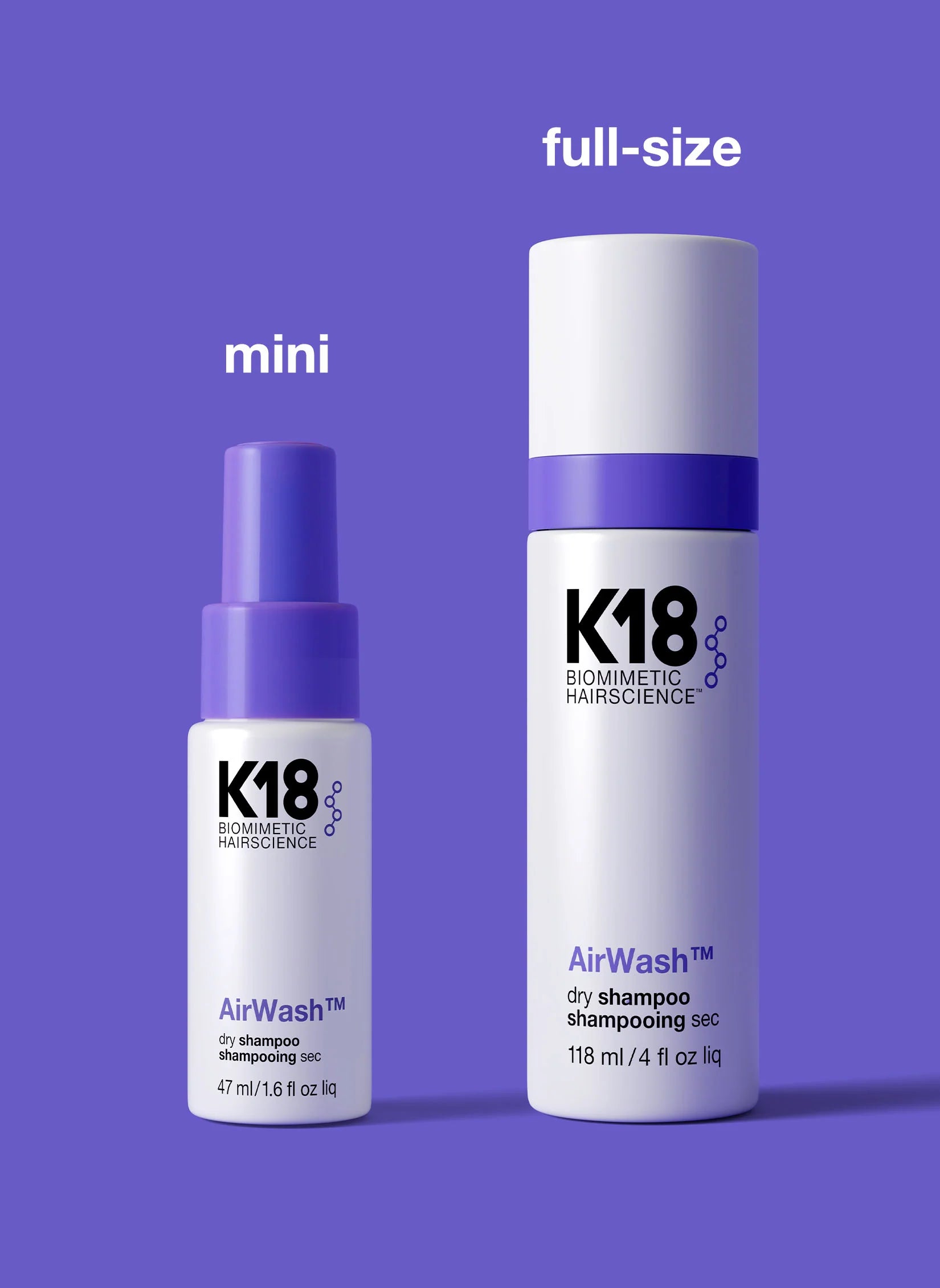 K18 AirWash™ dry shampoo