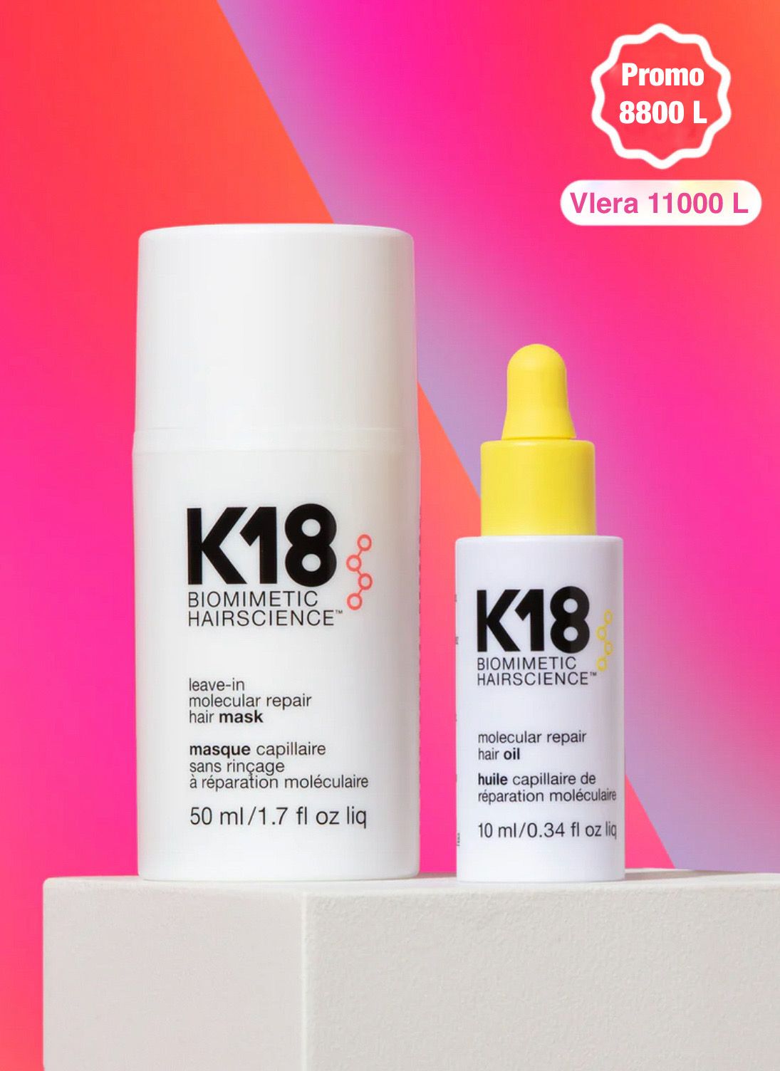 K18 Repair hair Mask + Hair Oil