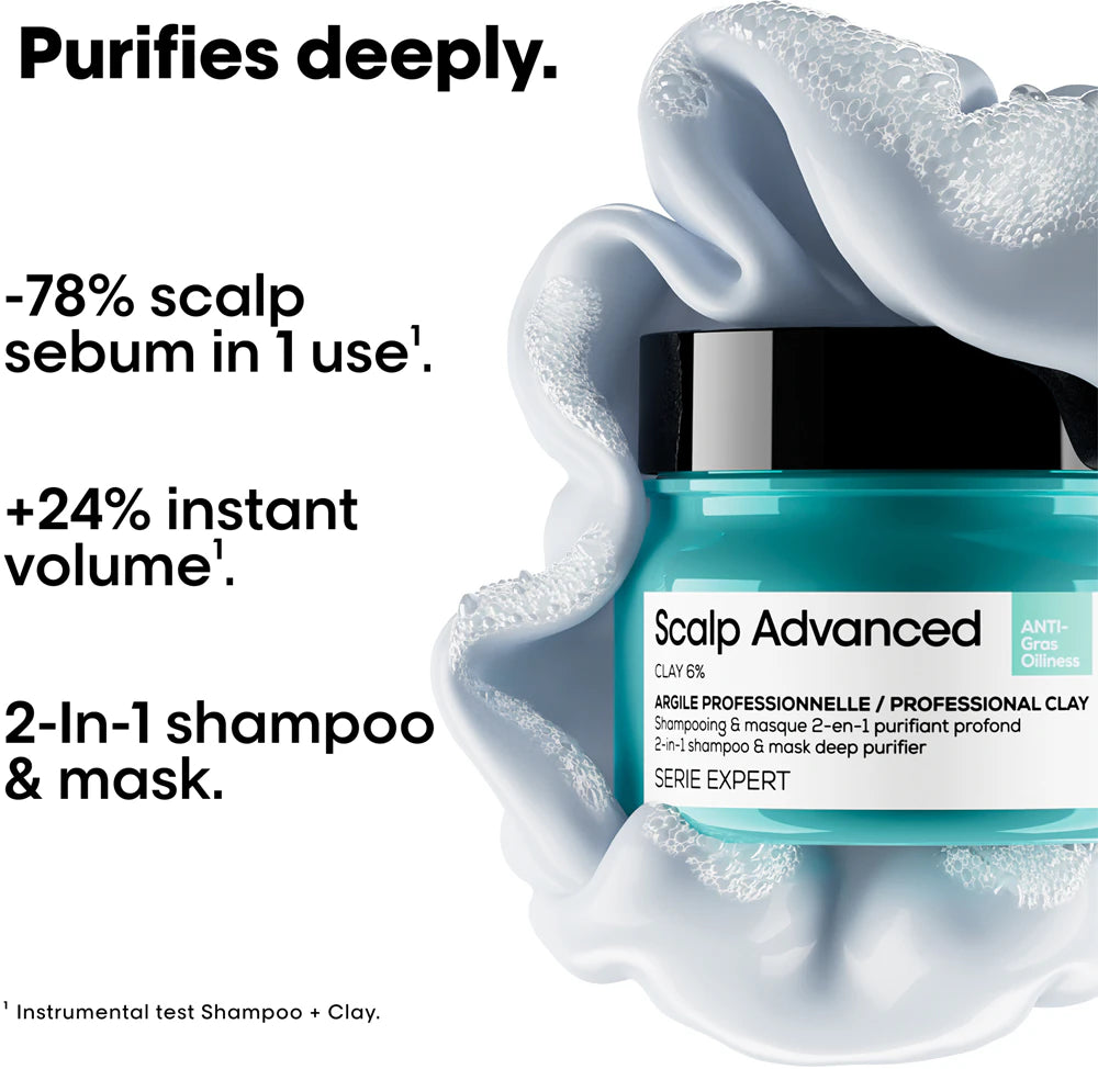 Scalp Advanced Anti-Oiliness 2-in-1 Deep Purifier Clay Mask